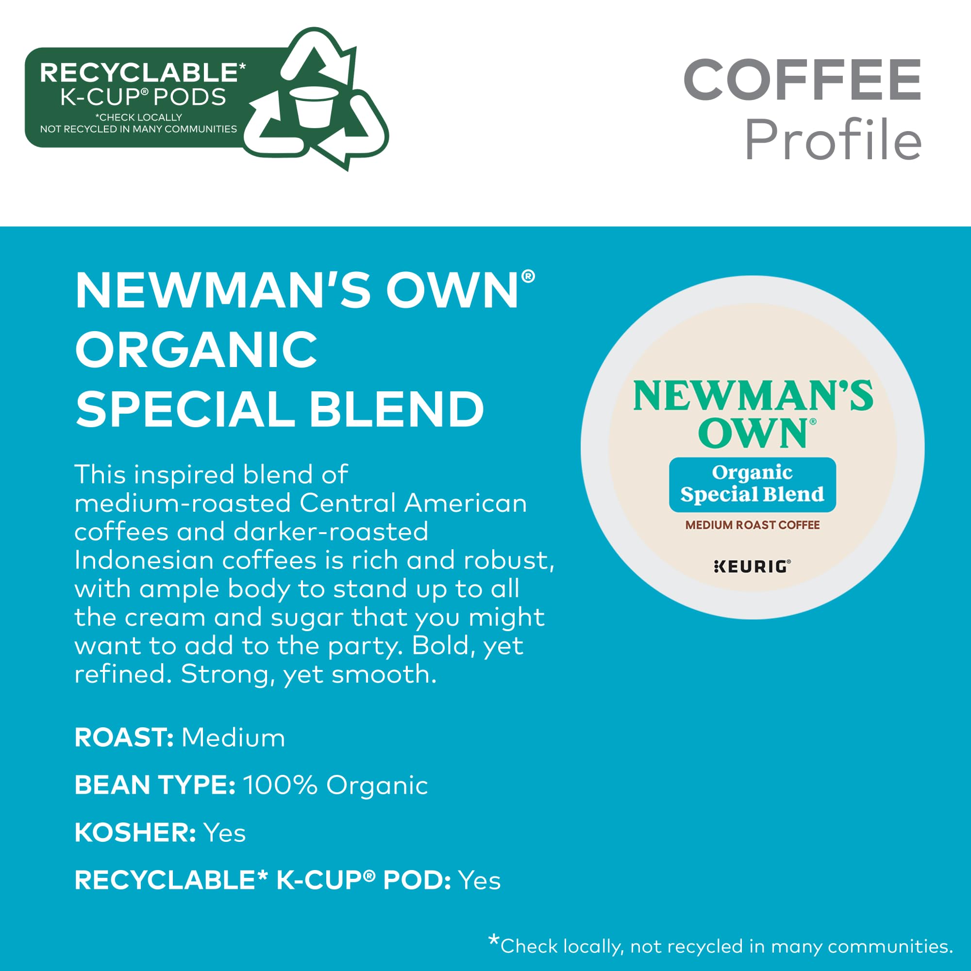 Newman's Own Organic Special Blend cup on coffee table inviting morning ritual.