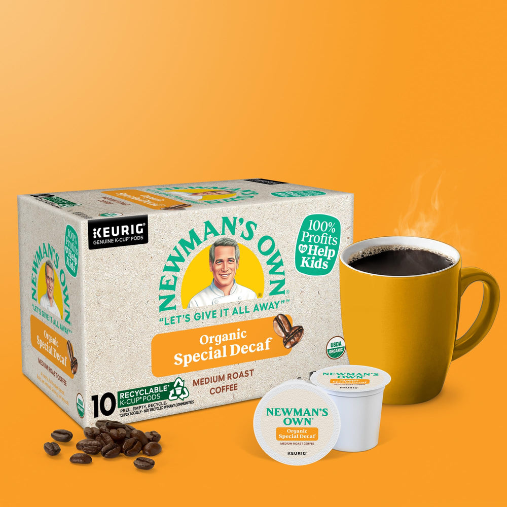 Newman's Own Decaf brew-ready K-Cup for Keurig machines