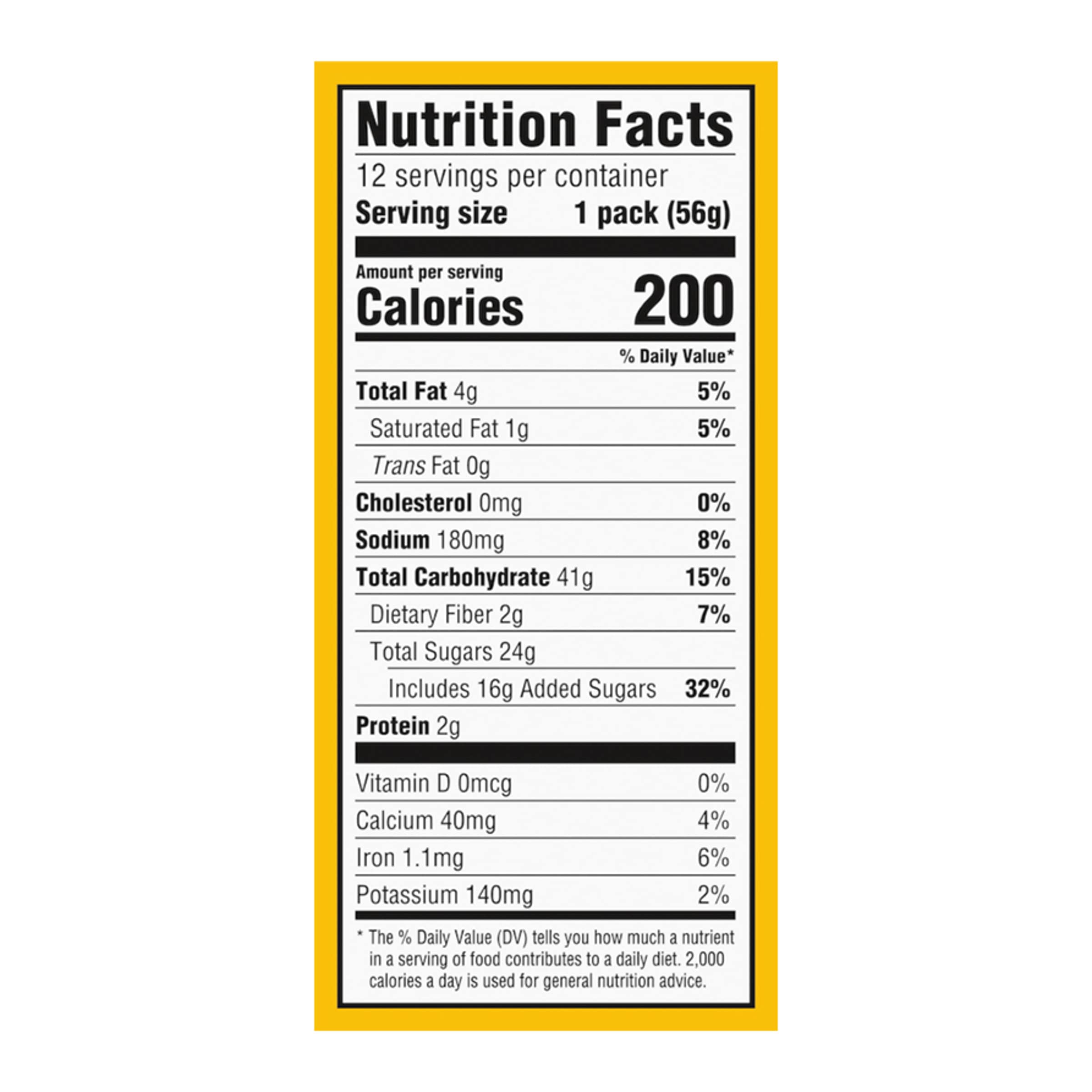 56 g serving visual highlighting whole grain reference