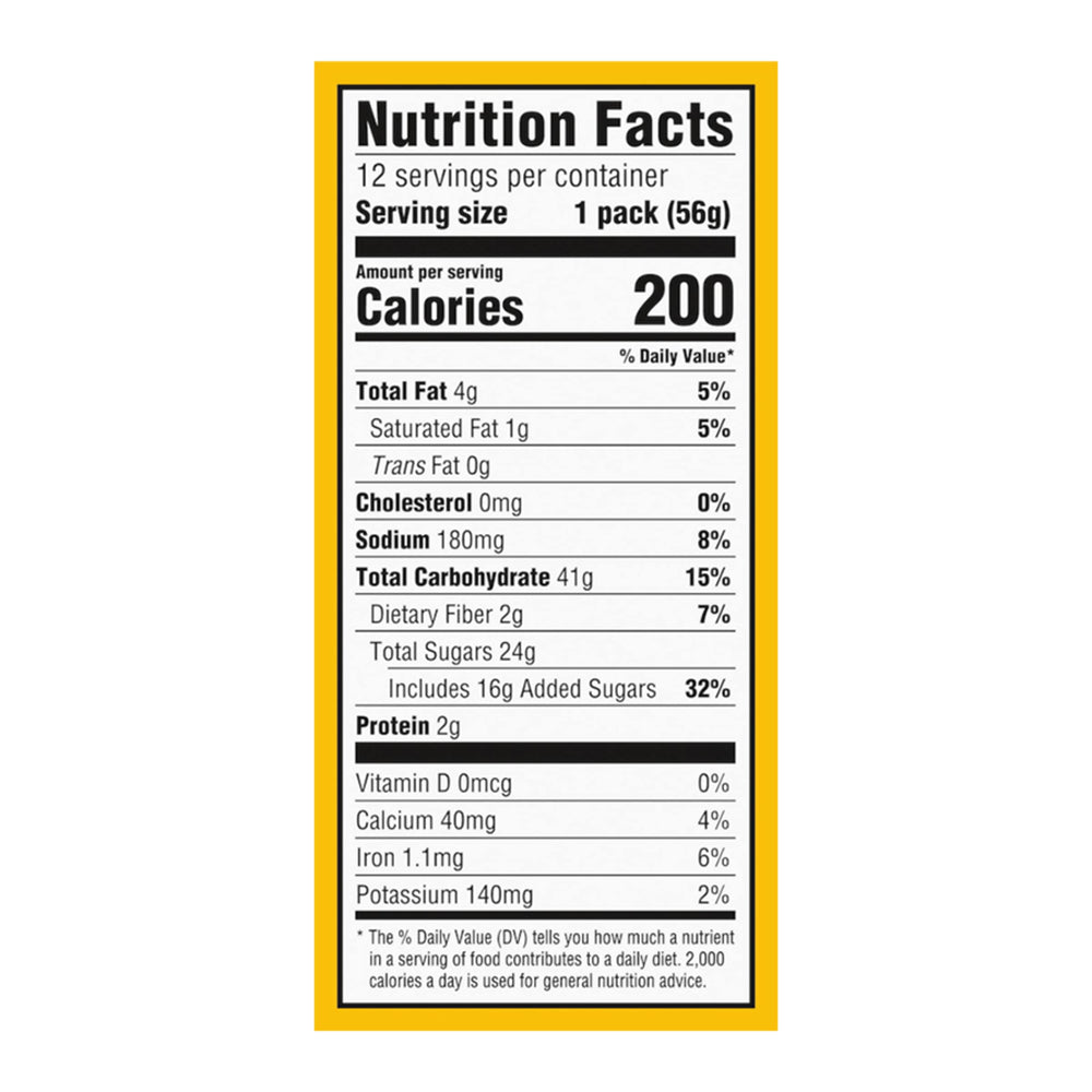 56 g serving visual highlighting whole grain reference