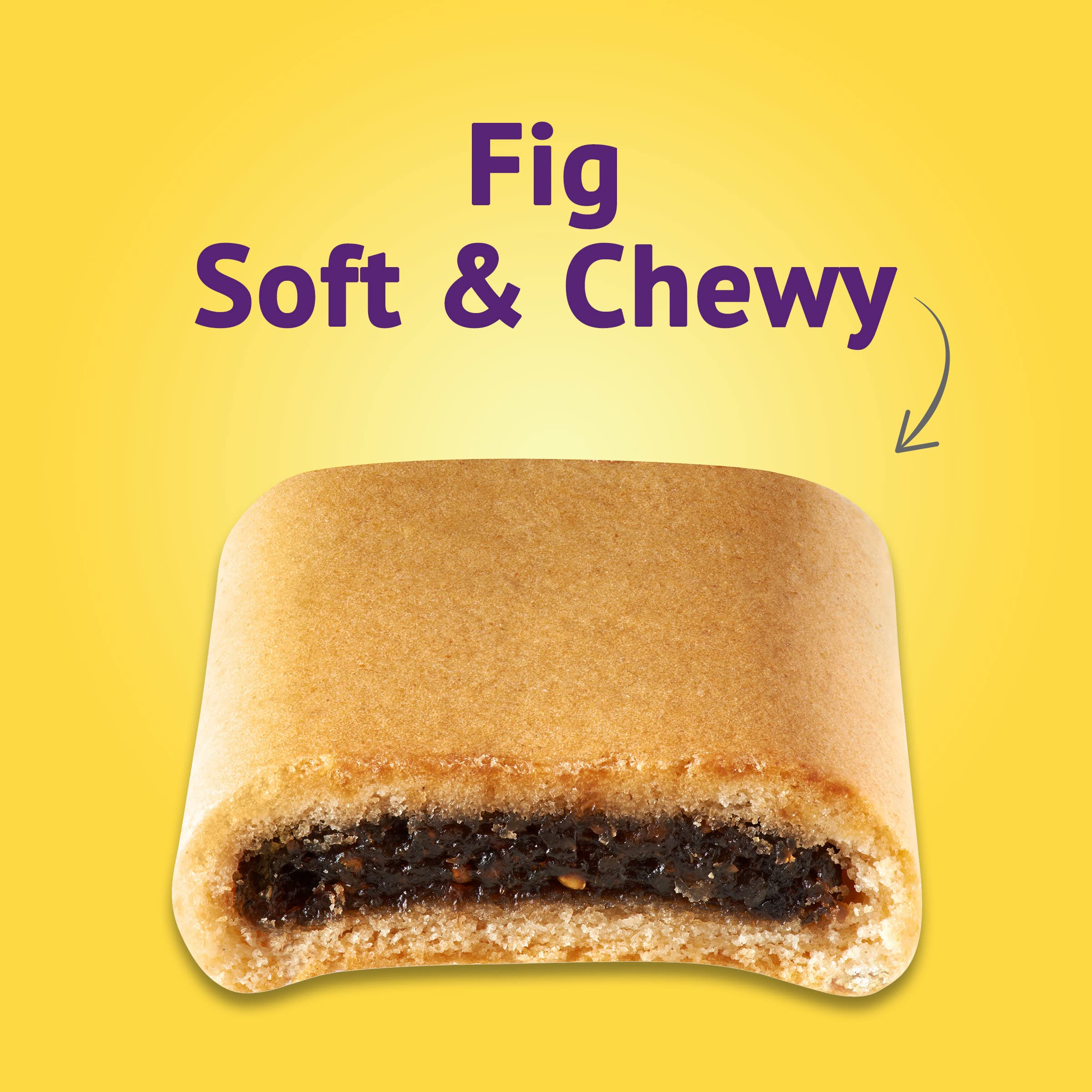 Newtons Soft & Fruit Chewy texture close-up shows chewy bite
