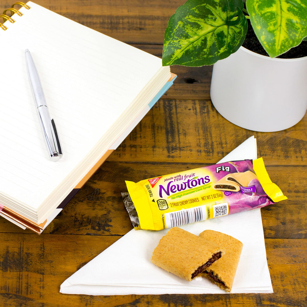 Two cookies per pack neatly aligned for convenient snacking