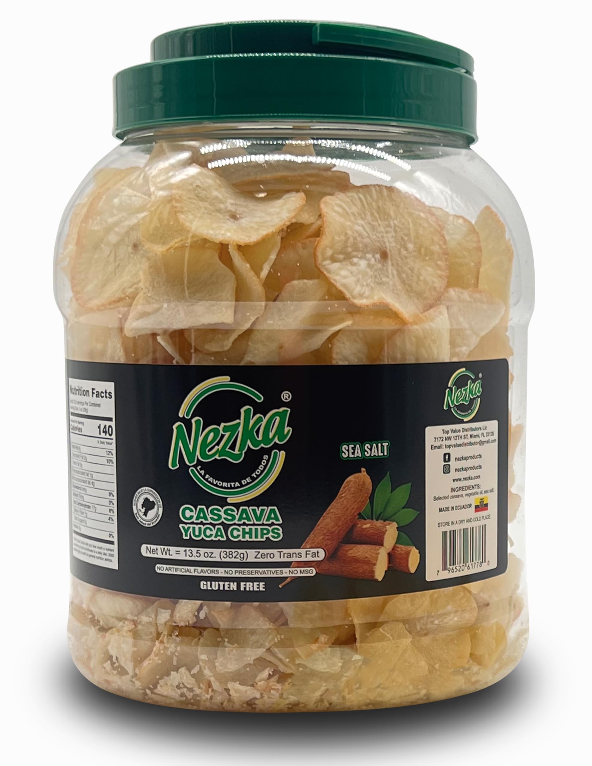 NEZKA Cassava Chips close-up, ultra-crisp texture for quick snacking