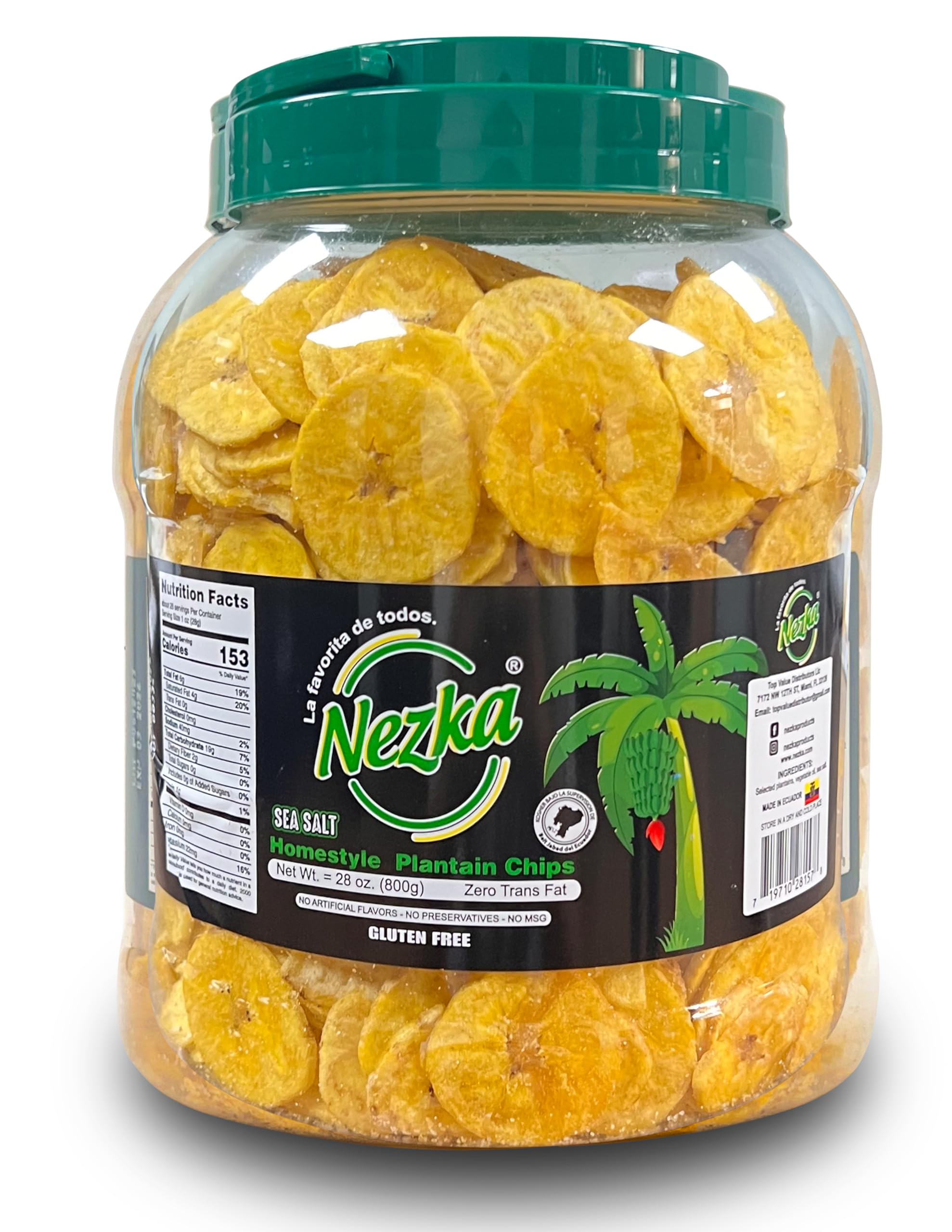 NEZKA lightly salted plantain chips in a bowl for sharing and snacking