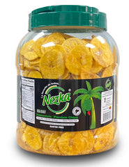 NEZKA lightly salted plantain chips in a bowl for sharing and snacking