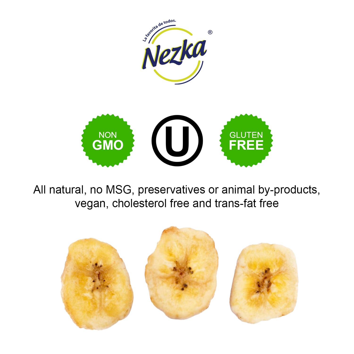 NEZKA Sweet Plantain Chips kitchen scene with chips ready to serve