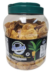NEZKA Plantain Chips jar packaging emphasizing 28 oz size
