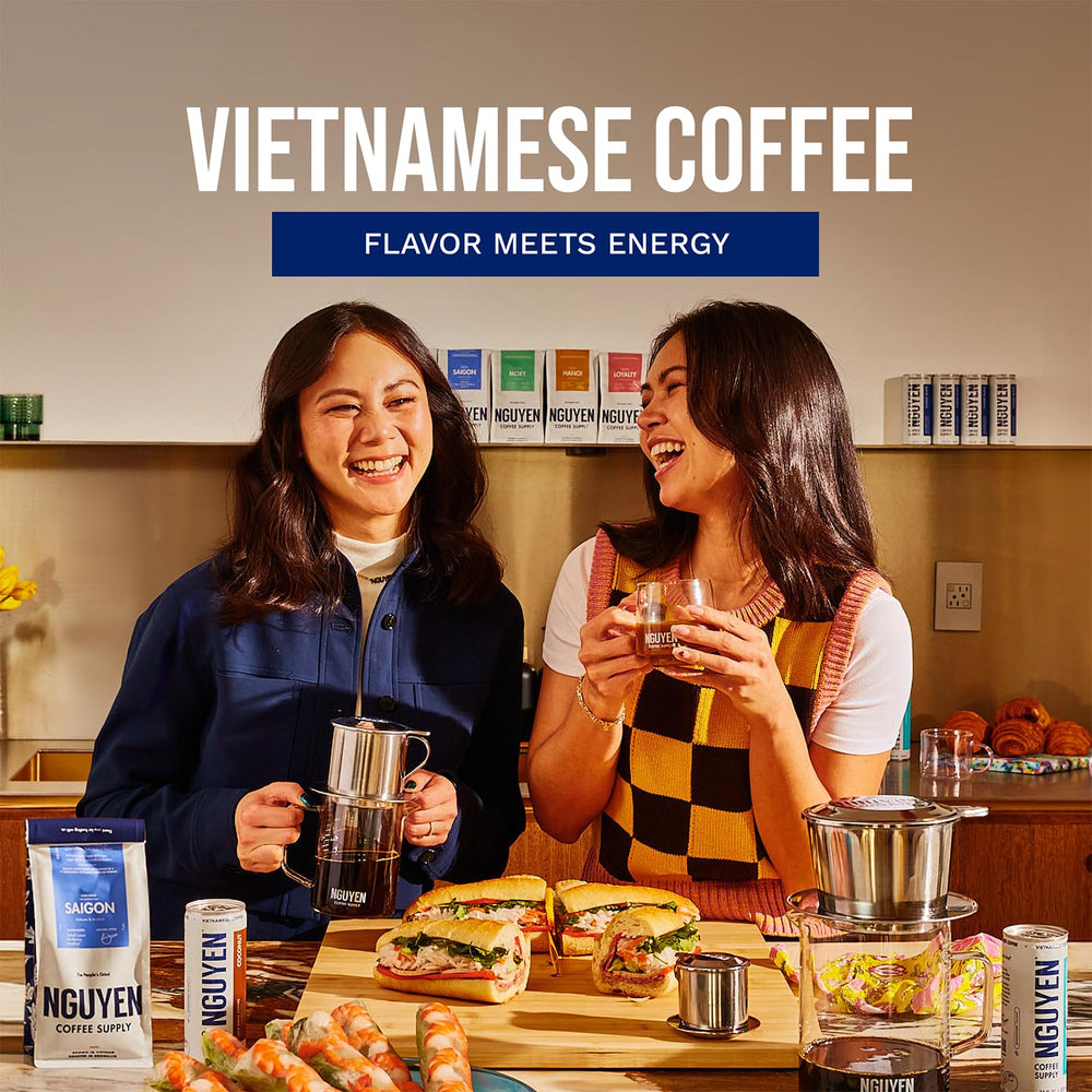 Nguyen Coffee Supply notes of figs and graham crackers in Hanoi Robusta aroma.