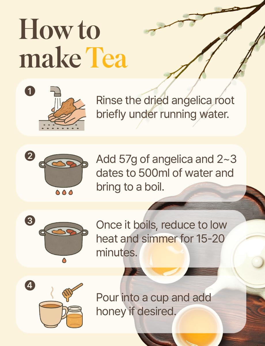 NICE WITCH'S Angelica root bulk herb for cooking and tea uses.