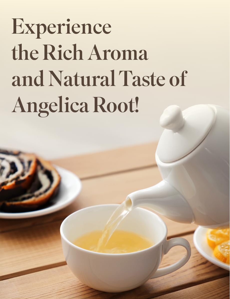NICE WITCH'S Angelica root slices in pack for convenient use.