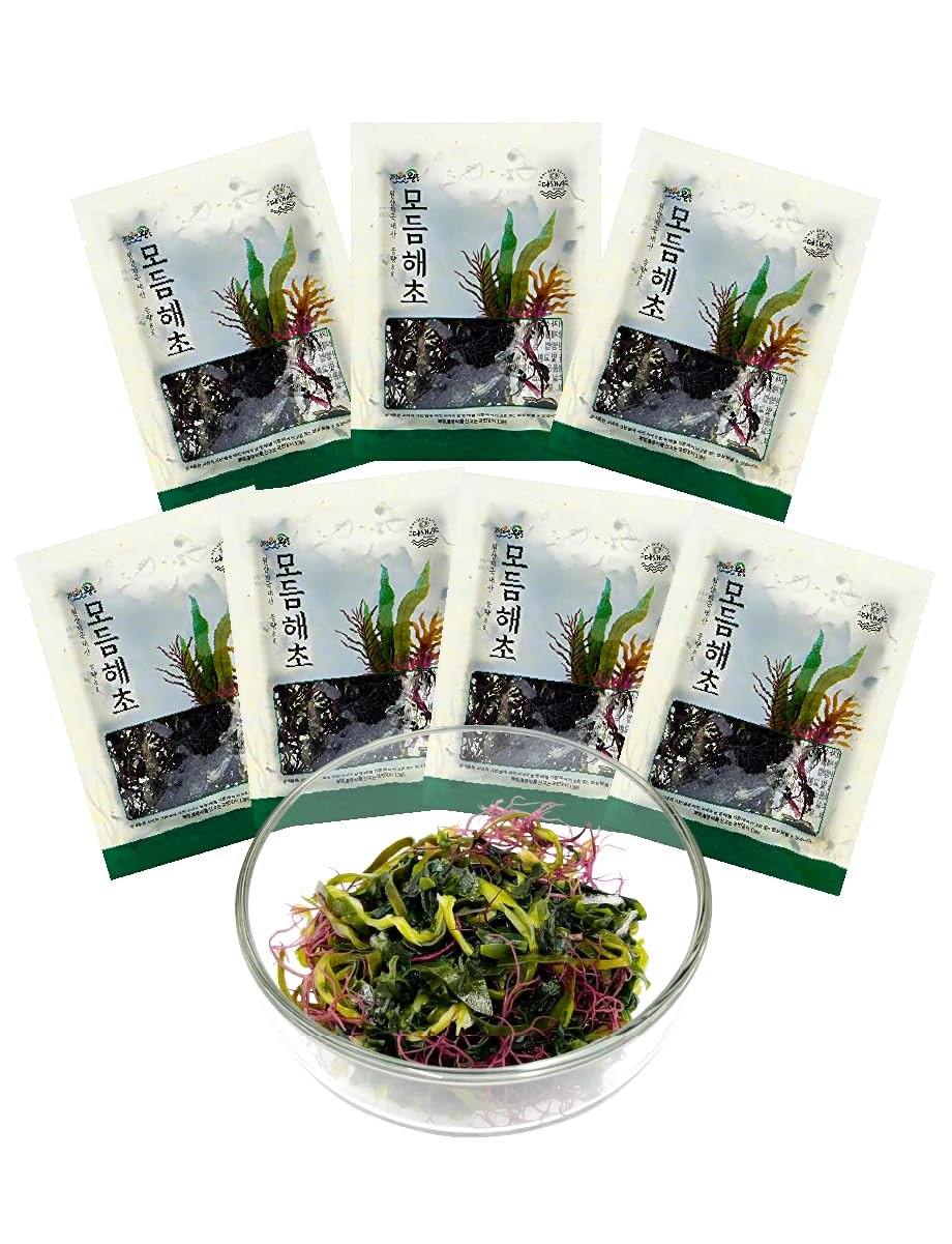 Nice Witch's Korean Assorted Seaweed Salad pack front view, ready-to-enjoy umami snack