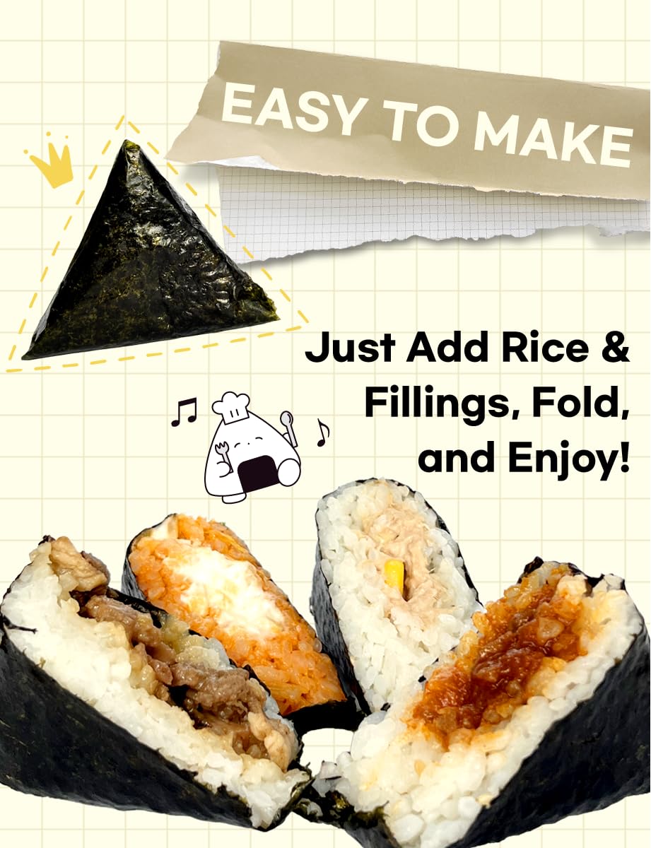 Nice Witch's Seaweed Wrappers ready-to-pack triangle gimbap in minutes