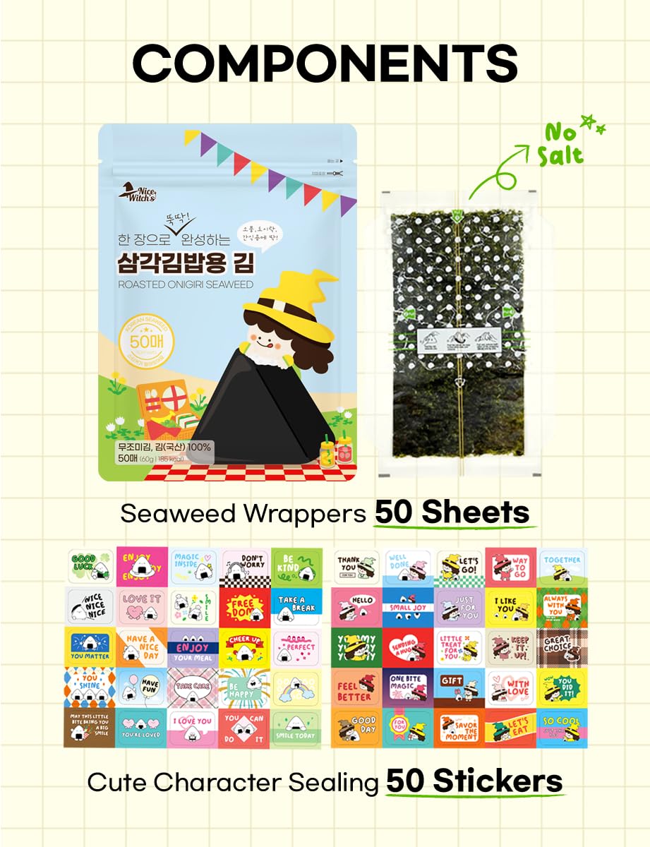 Nice Witch's Seaweed Wrappers vacuum inner pack demonstrates freshness seal