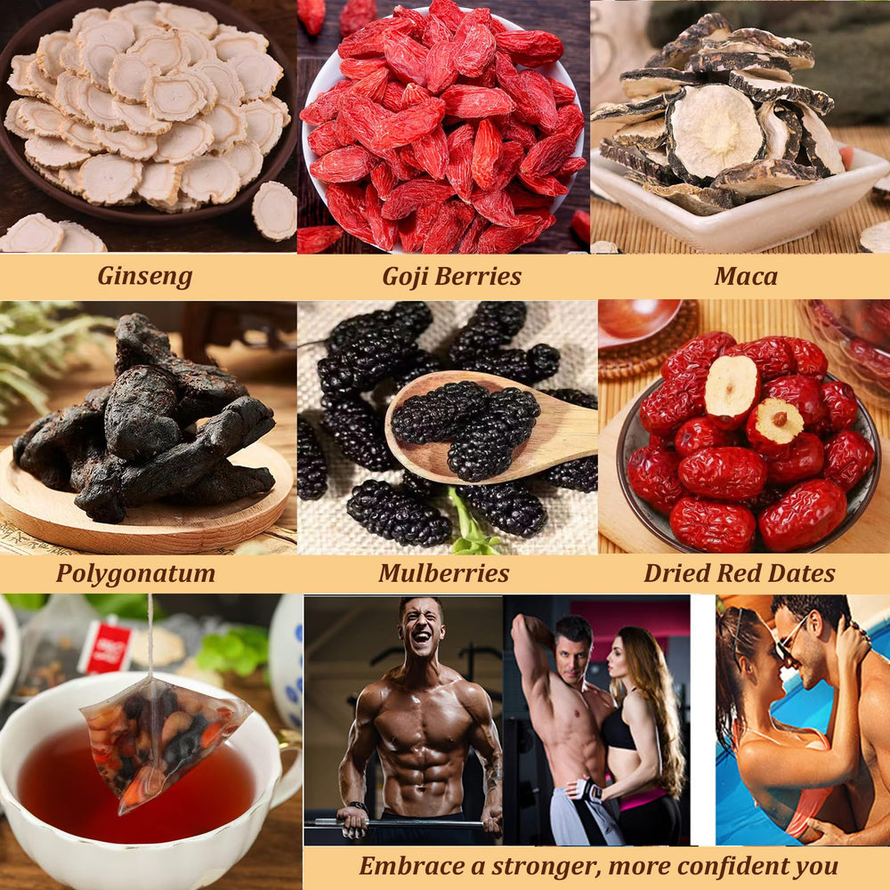 NICEEN kidney tea formula mulberries close-up reveal earthy sweetness