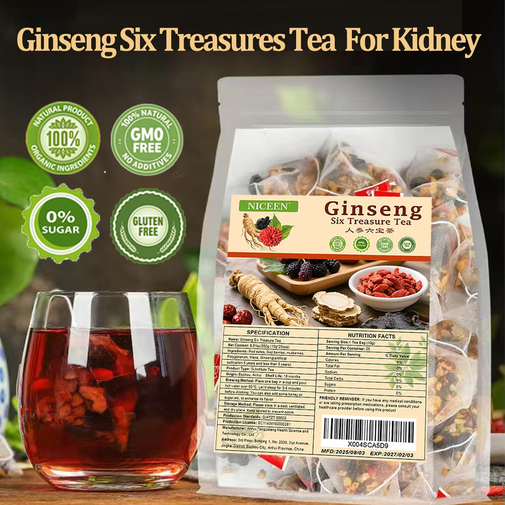 NICEEN kidney tea formula red dates close-up emphasizing natural sweetness