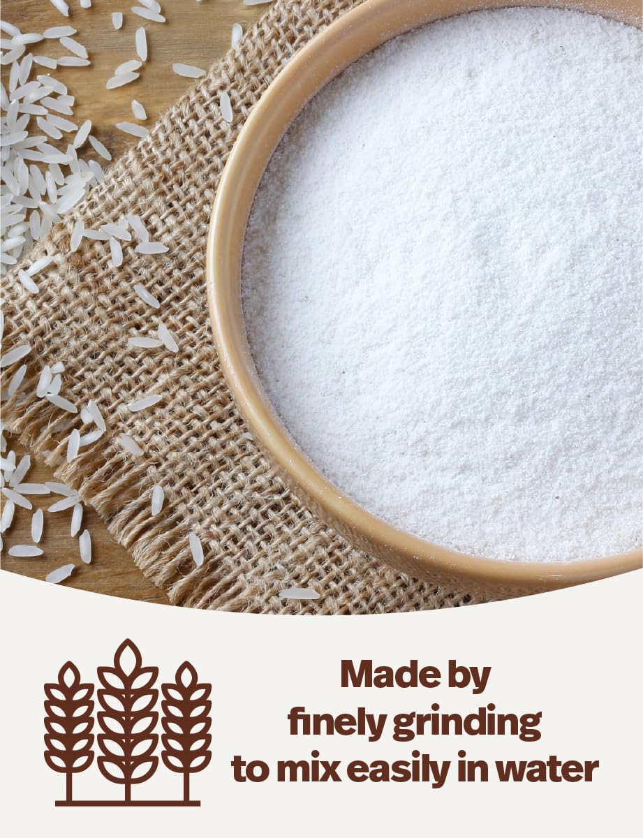 NICE WITCH'S Rice Flour convenient, additive-free ingredient for desserts.