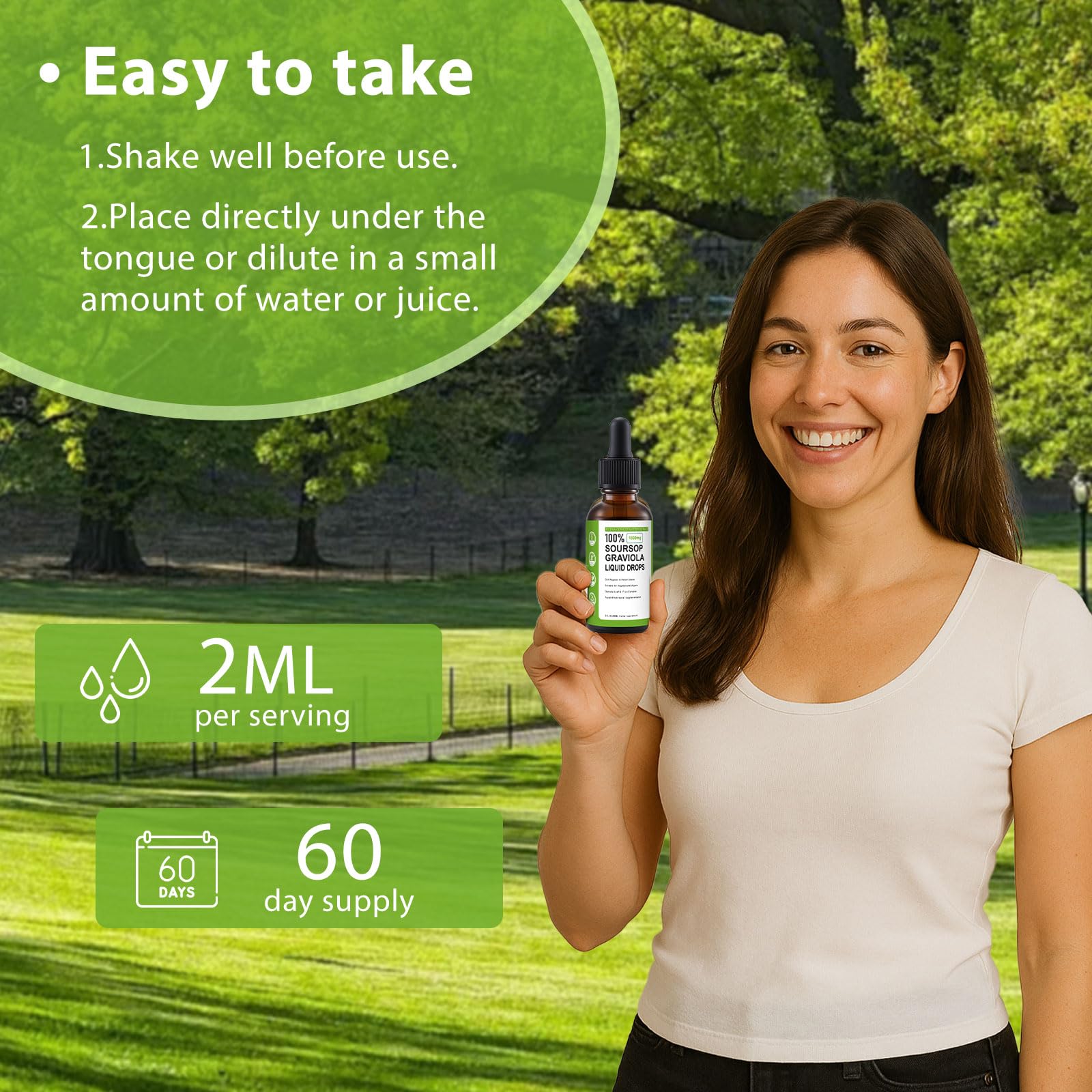 Nichalous dropper bottle enables hygienic, precise dosing on the go.