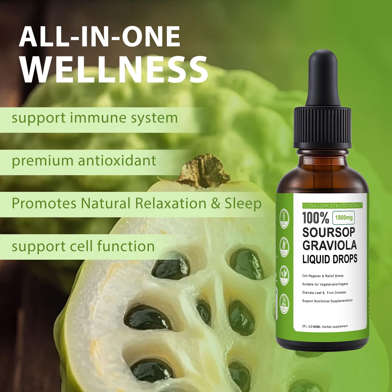 Nichalous soursop bitters taste profile enhances daily beverages.