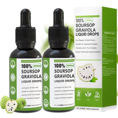 Nichalous soursop liquid drop bottle for precise, mess-free dosing.