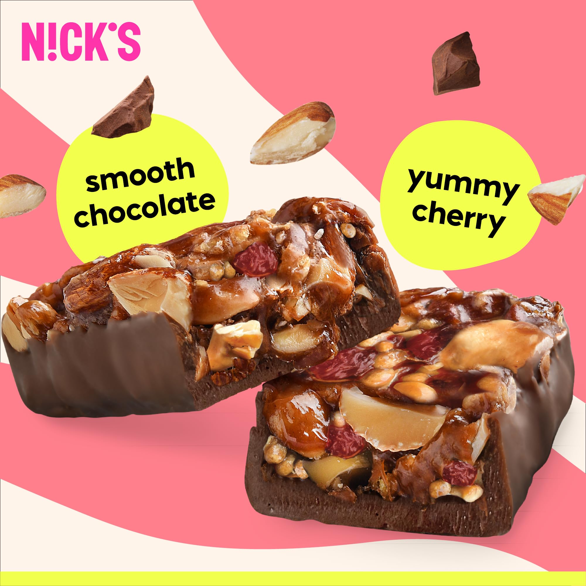 NICKS bar on trail or desk for convenient snacking.