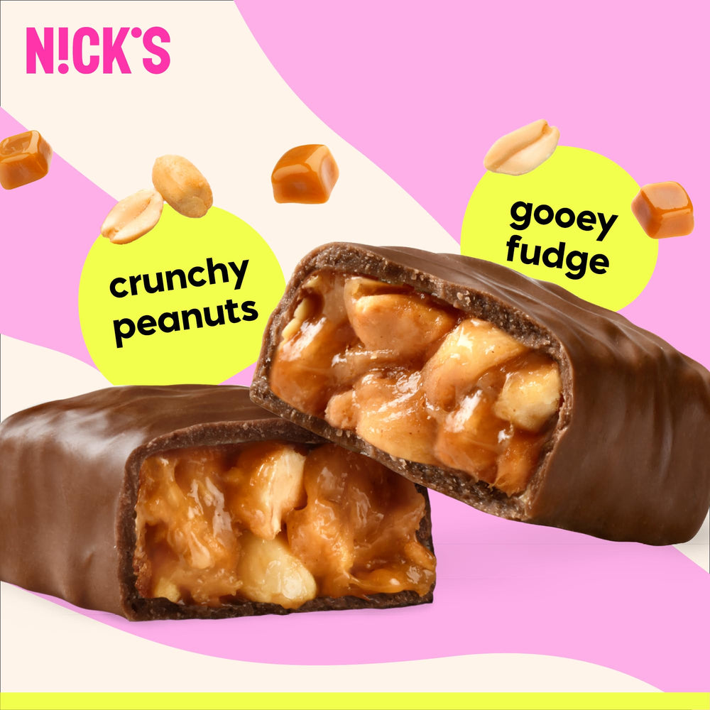 Nicks coconut bar close-up – smooth coconut center meets chocolate.