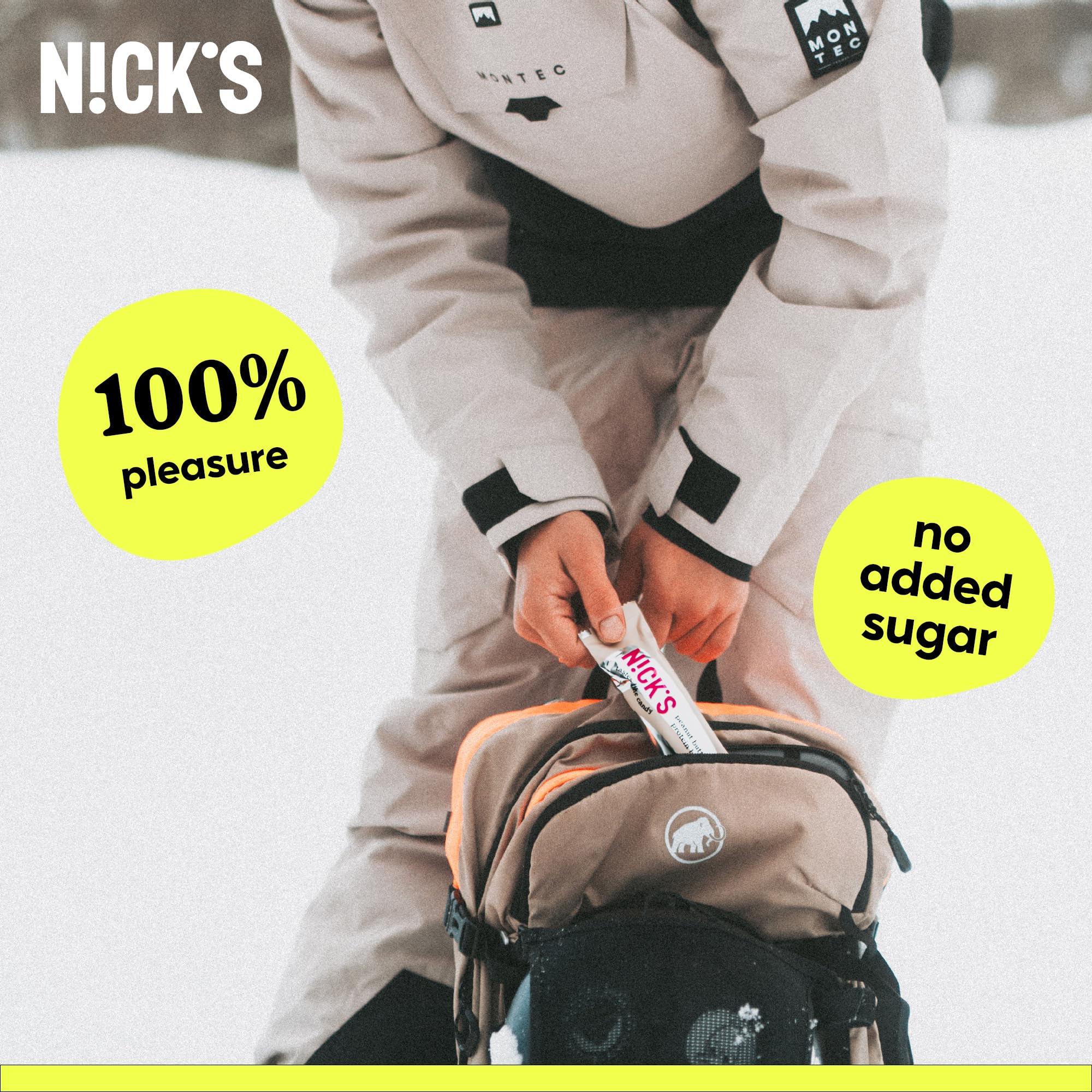 Nicks individually wrapped bars – convenient portion control.