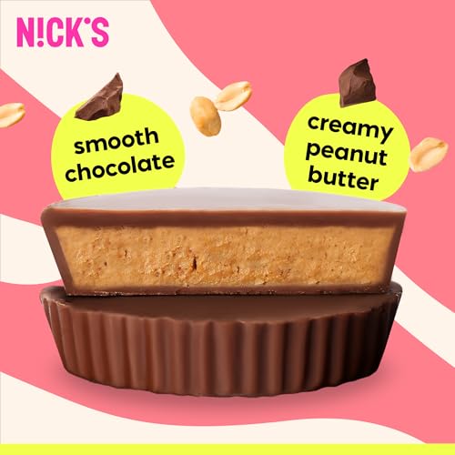 NICKS Peanut Butter Cups two cups inside, ideal for sharing.