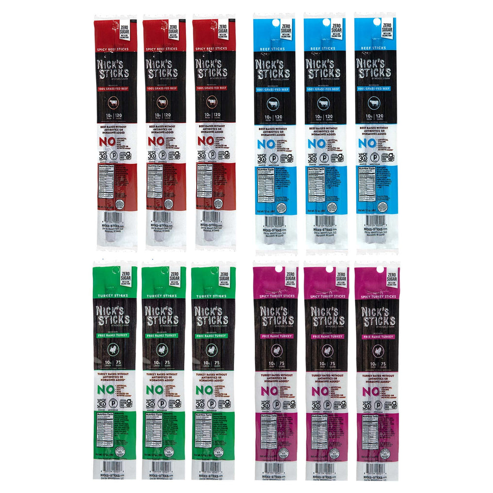 Nick's Sticks Original Beef Stick – convenient grass-fed protein snack.