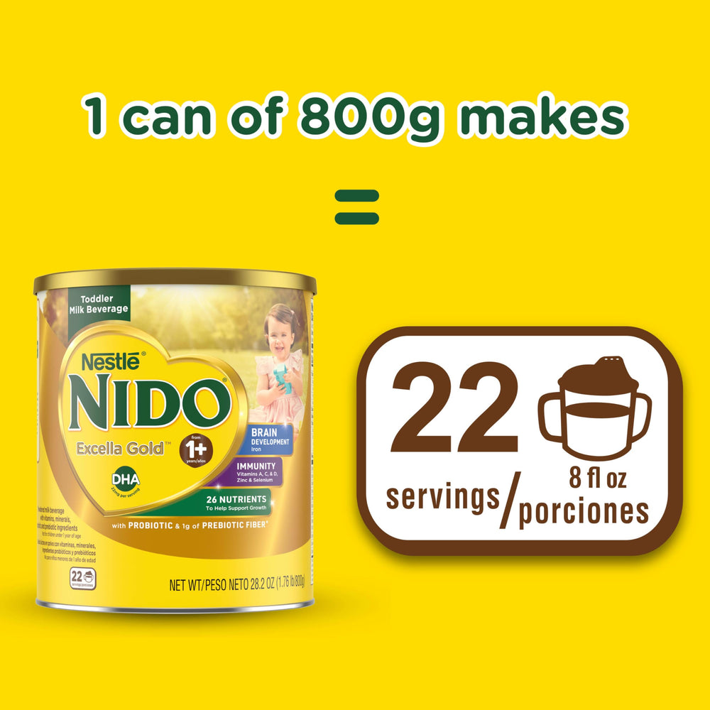 Nido Excella Gold contains vitamins A, C, D and minerals