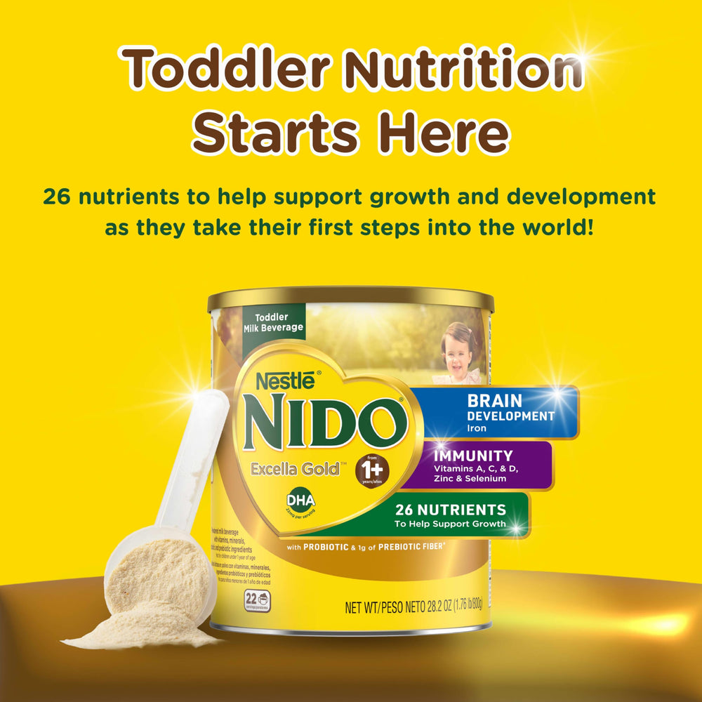 Nido Excella Gold mixed in warm water for smooth drink
