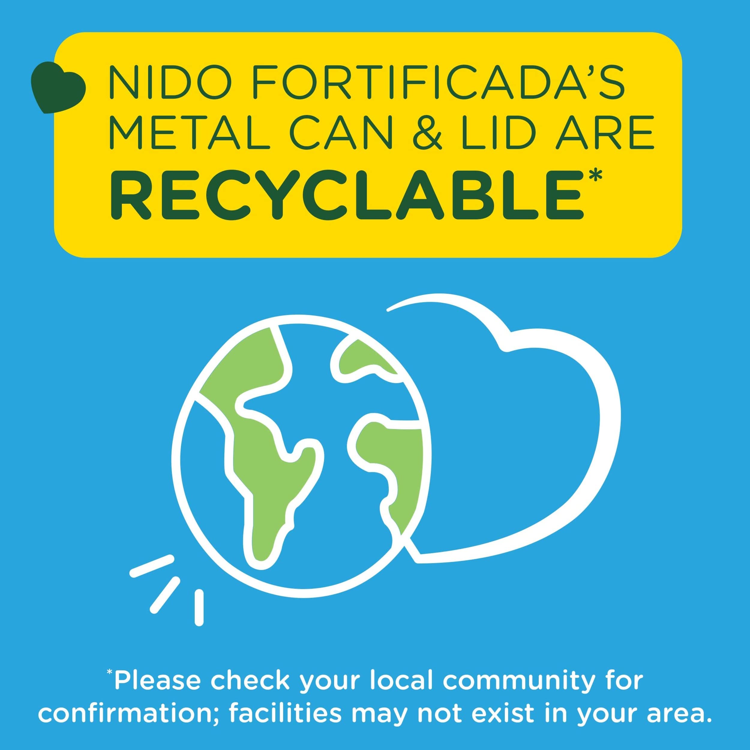 Kid-friendly glass of fortified milk made with NIDO Fortificada