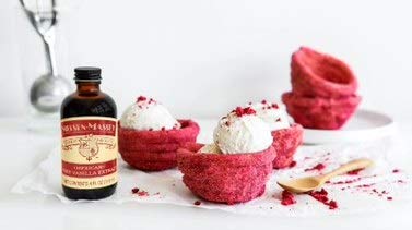 Nielsen-Massey all-natural, Kosher, gluten-free label for clean recipes.