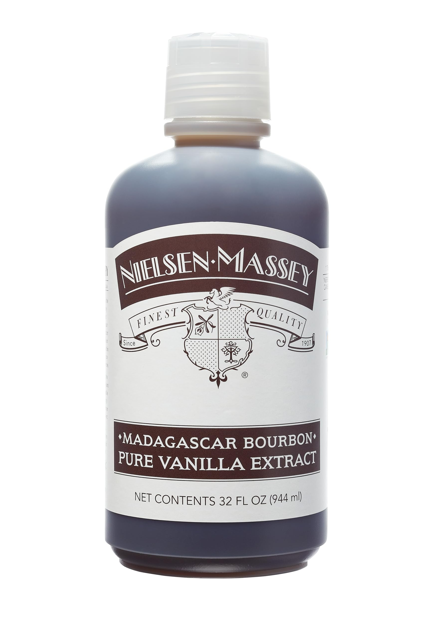 Nielsen-Massey Madagascar Bourbon Vanilla bottle closeup for deep, layered vanilla flavor