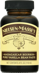 Nielsen-Massey Madagascar Bourbon Vanilla Paste label and cap close-up for quality
