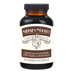 Nielsen-Massey vanilla bean paste bottle with real specks for authentic vanilla flavor