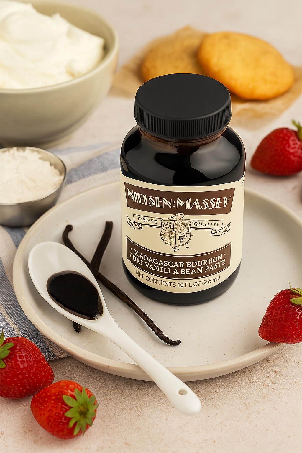 Savory glazes and beverages using Nielsen-Massey vanilla bean paste