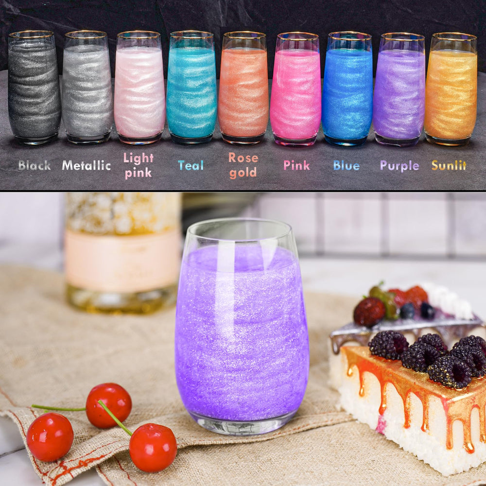 NiHome edible glitter for drinks elevates cocktails with a vivid, safe shimmering finish.