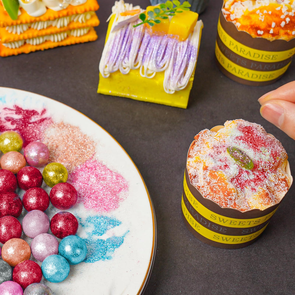 NiHome edible glimmer powder red wine sparkle elevates beverages with subtle shimmer.