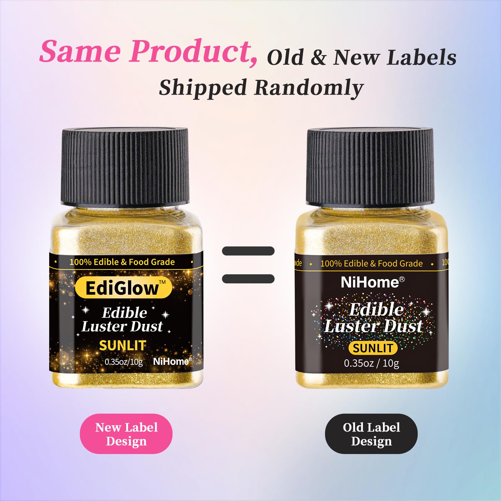 NiHome pink cocktail glitter dust creates eye-catching drinks.
