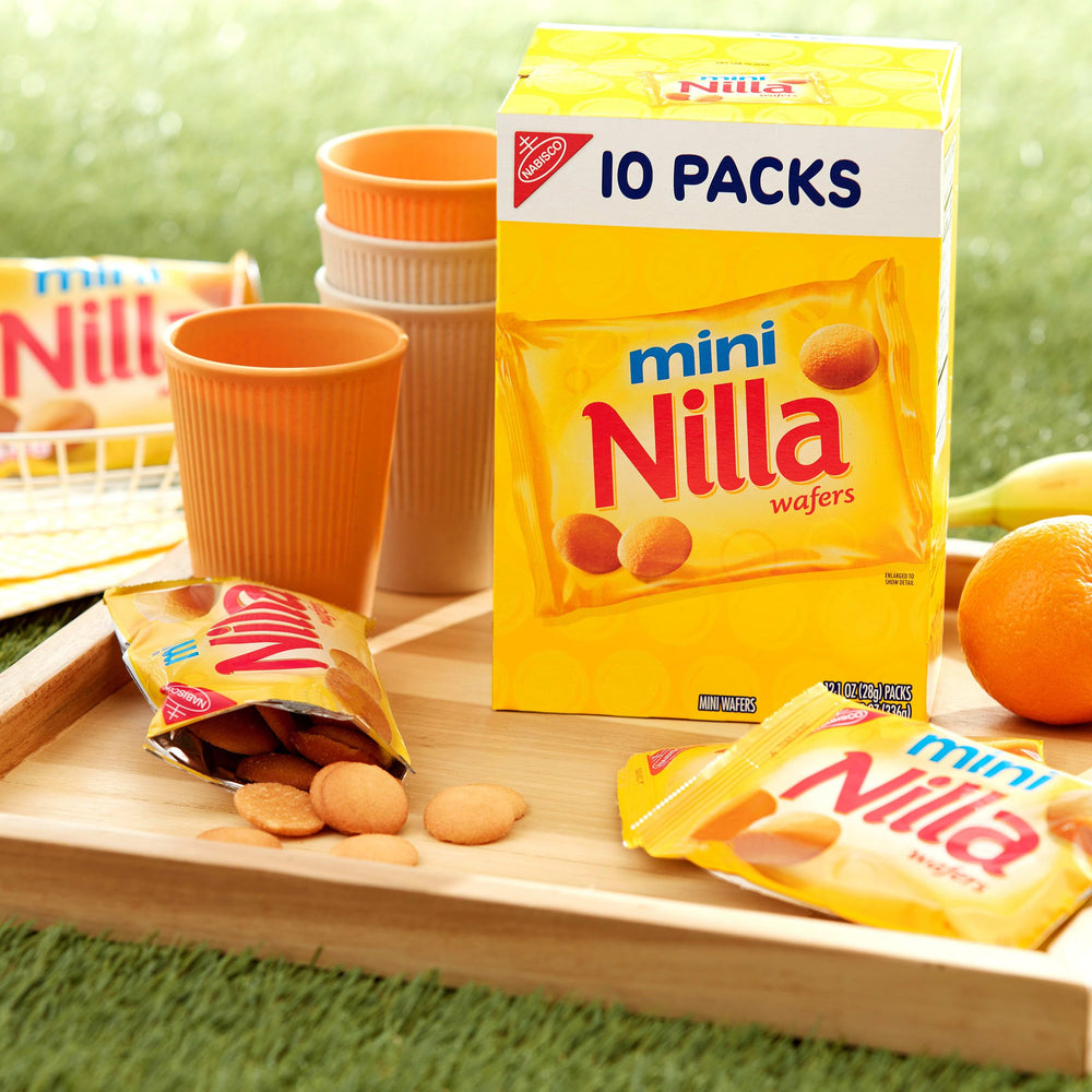 NILLA Wafers mini cookies in 1-ounce portions stay fresh.