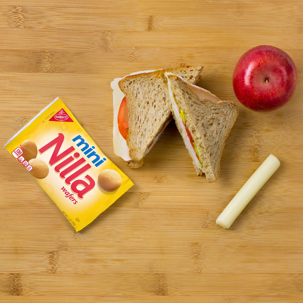 NILLA Wafers mini cookies as portable school and office snacks.
