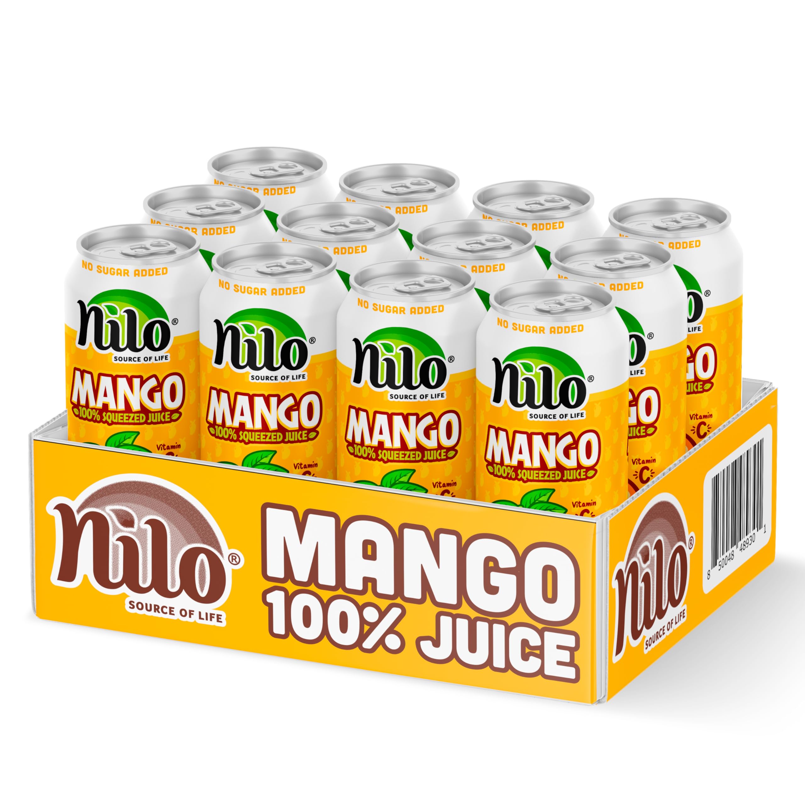NILO Mango Juice not from concentrate bottle highlights pure, natural taste.