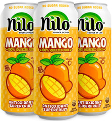 NILO Mango Juice with pulp bottle highlights real mango chunks for a refreshing sip.