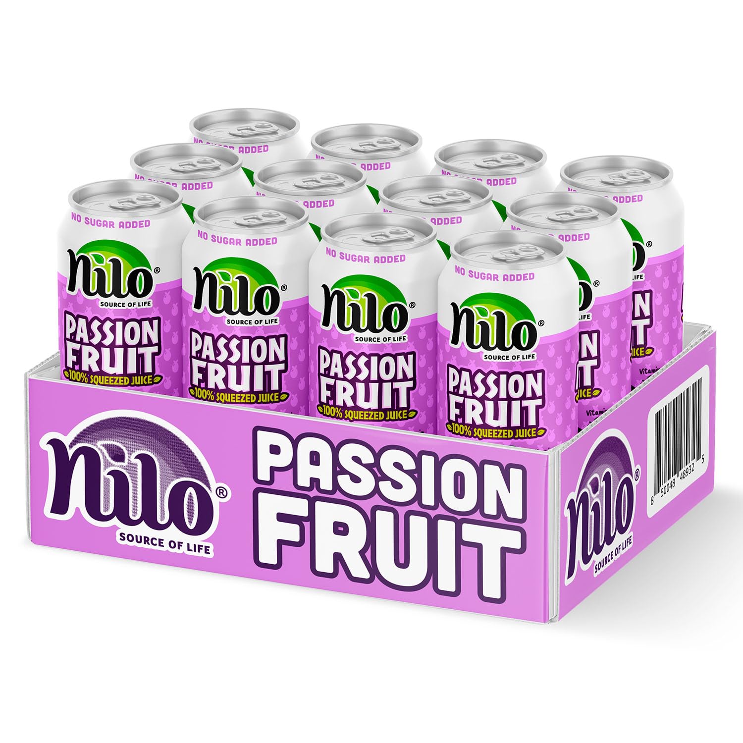 NILO Passion Fruit Juice pour into glass, ideal for quick hydration.