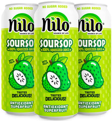 NILO Soursop Juice 12-pack front view for convenient daily hydration.