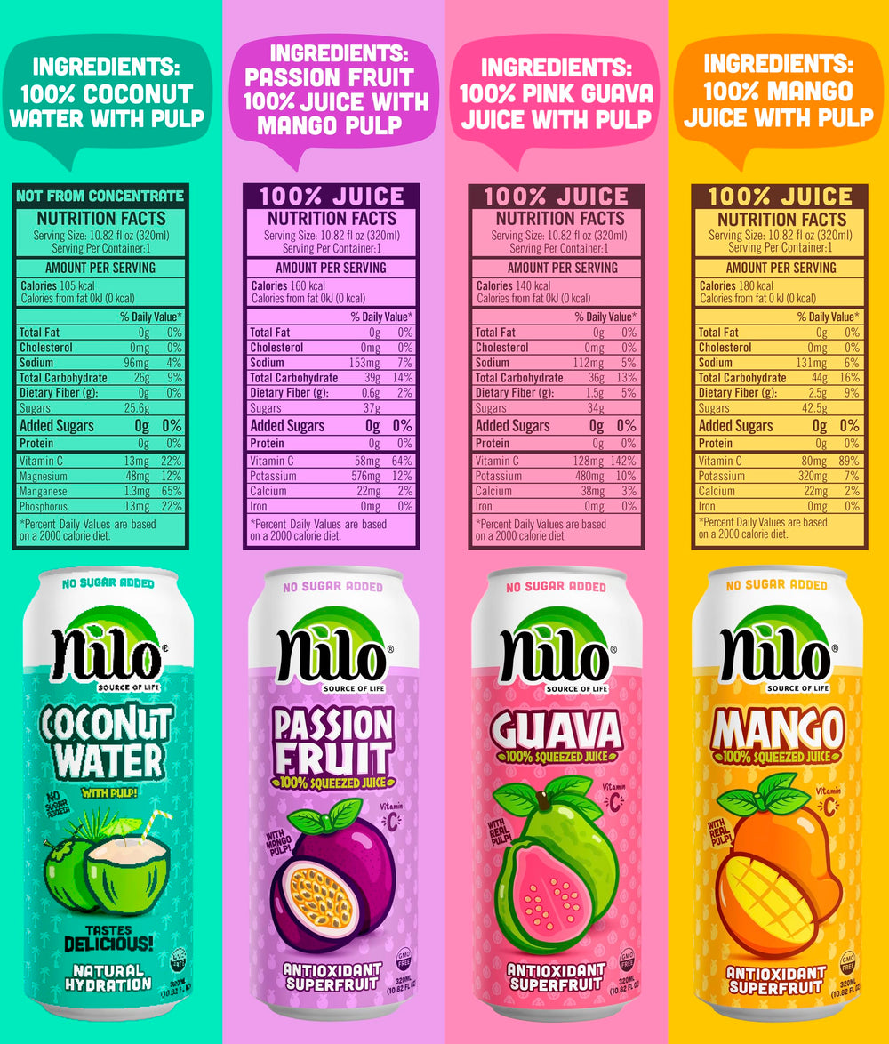 NILO guava juice in a glass revealing fresh tropical flavor.