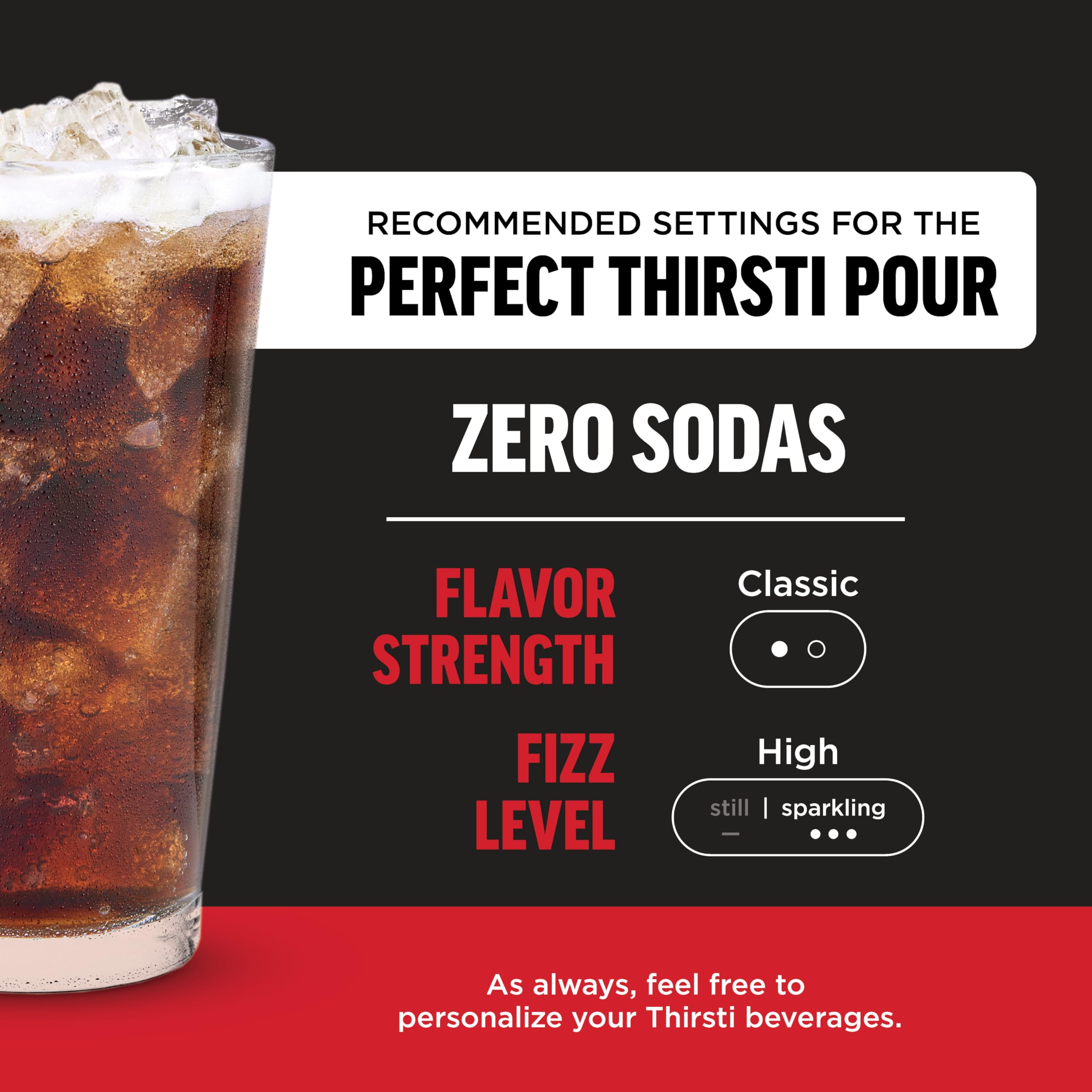 Ninja Thirsti Drops zero calories label on the bottle communicates a guilt-free option.