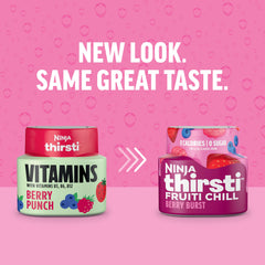 Ninja Thirsti Fruiti Chill Berry Burst in a pitcher, mix and match flavors easily.