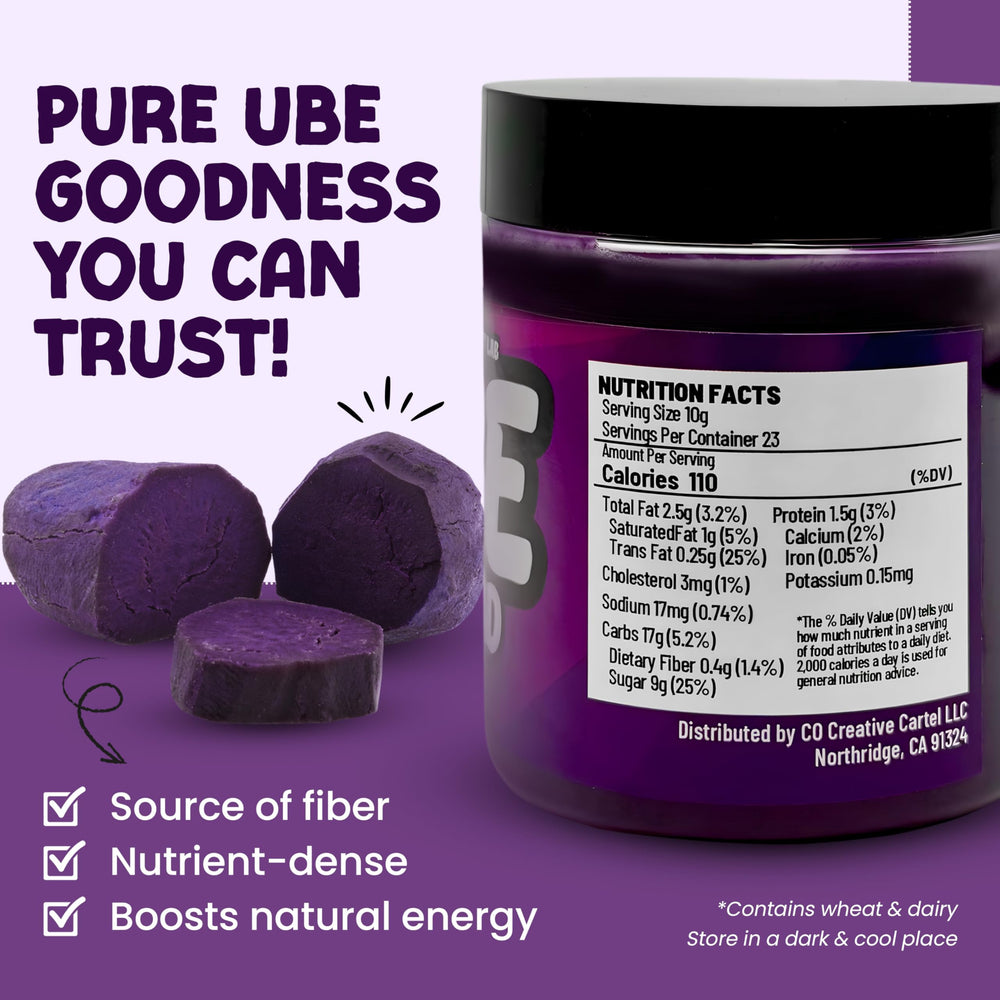 Ninong’s Dessert Lab Ube Spread on toast, vibrant purple topping enhances breakfast.