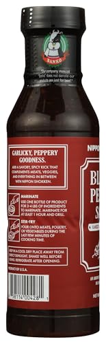 Beef stir-fry with Nippon Shokken Black Pepper Sauce glaze
